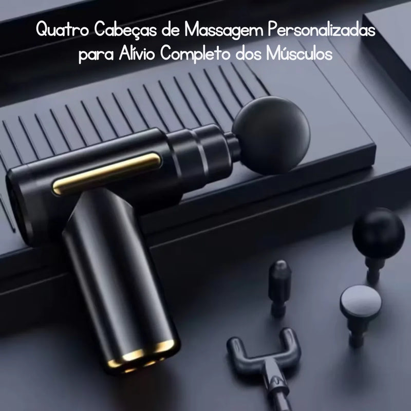 CoreRelax Massageador Muscular Elétrico: 4 Ponteiras, 6 Velocidades para Alívio e Relaxamento