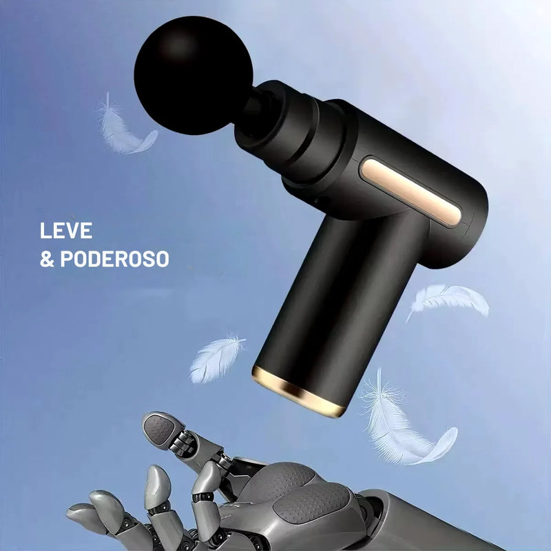 CoreRelax Massageador Muscular Elétrico: 4 Ponteiras, 6 Velocidades para Alívio e Relaxamento