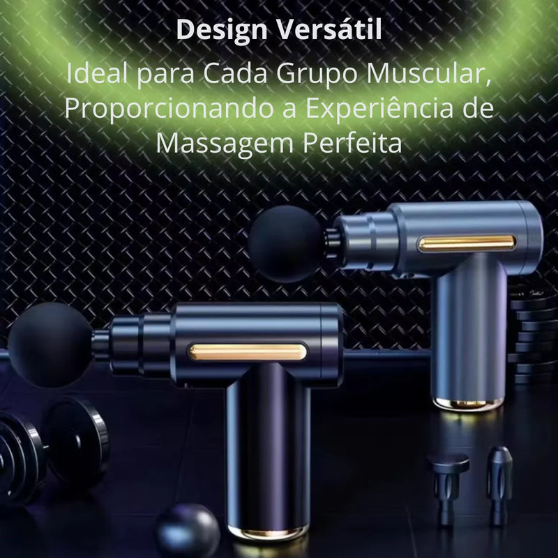 CoreRelax Massageador Muscular Elétrico: 4 Ponteiras, 6 Velocidades para Alívio e Relaxamento